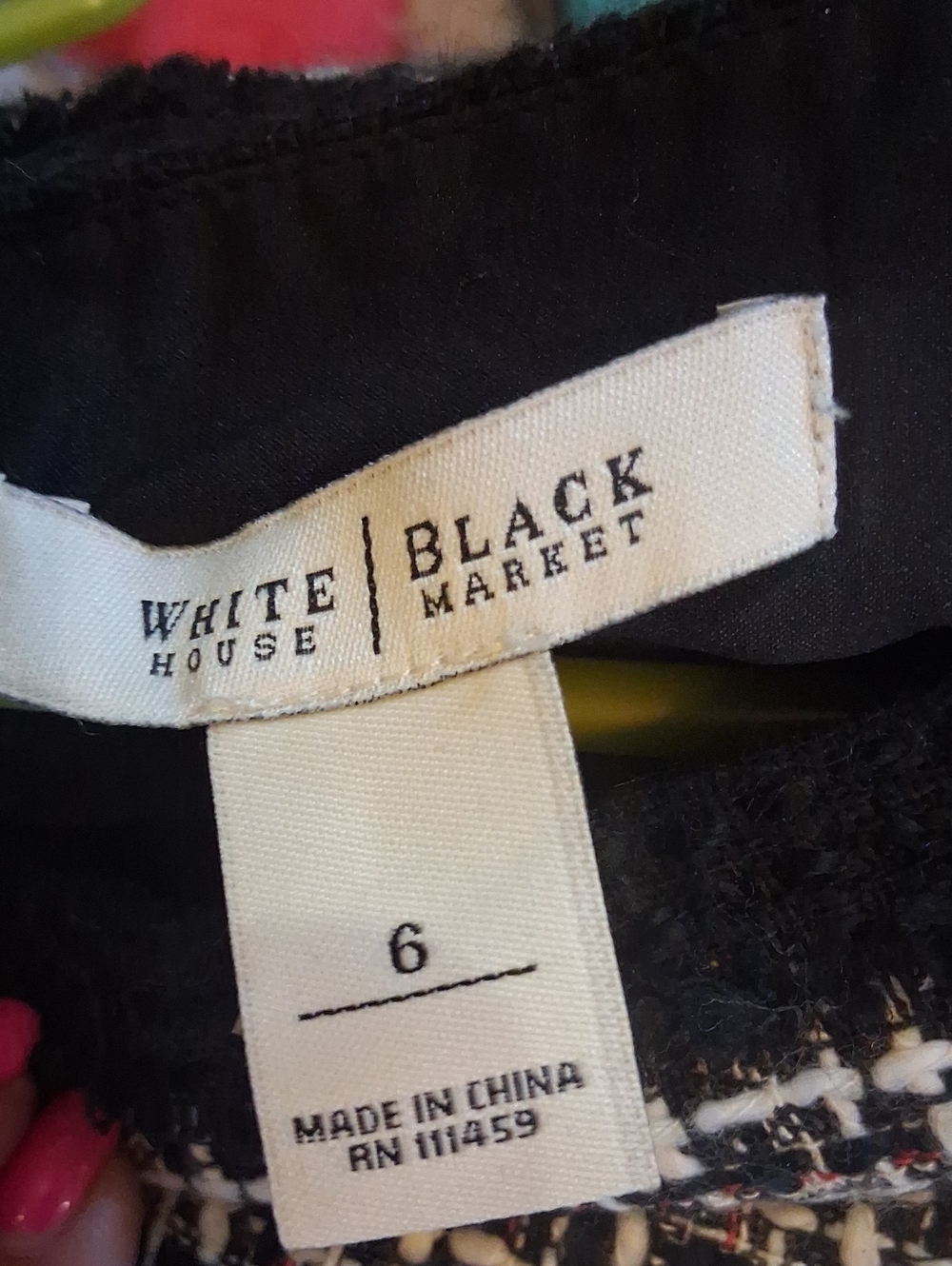 White House Black Market Tweed Skirt Size 6 - Picture 6 of 6